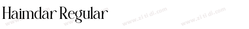 Haimdar Regular字体转换 Haimdar Regular字体转换